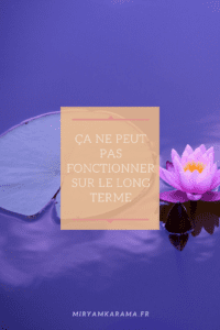 savoir ce qu'on veut