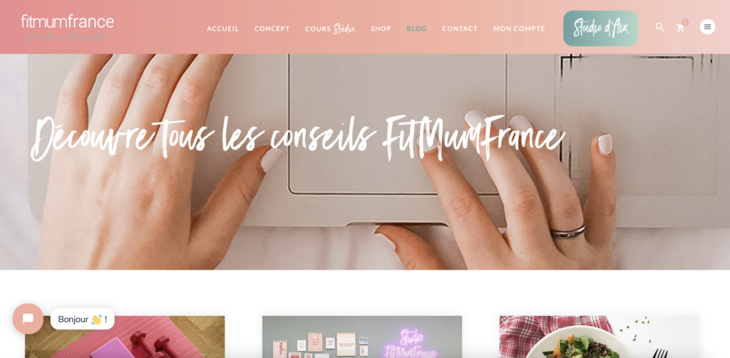 1er blog maman entrepreneure : fitmumfrance.fr