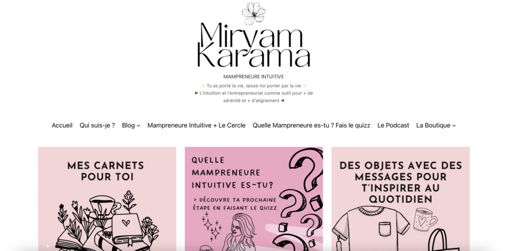 5ème blog maman entrepreneure : miryamkarama.fr